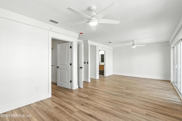 82 Cortez Ave, Saint Augustine, FL 32080 - spare room featuring ceiling fan and light wood-style floors