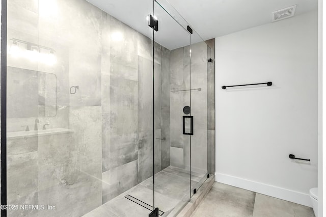 82 Cortez Ave, Saint Augustine, FL 32080 - full bathroom with a shower stall and baseboards