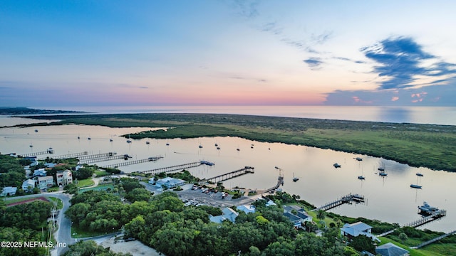 82 Cortez Ave, Saint Augustine, FL 32080 - aerial view at dusk of a water view