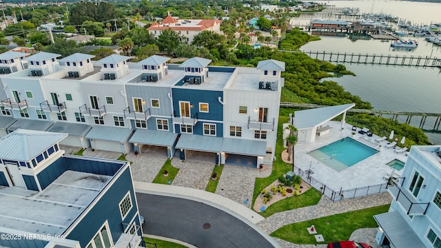 82 Cortez Ave, Saint Augustine, FL 32080 - aerial view of a large body of water and a pool