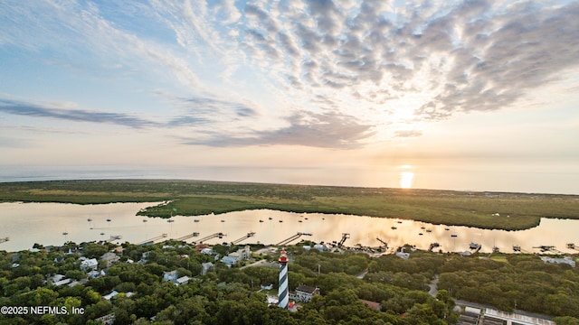 82 Cortez Ave, Saint Augustine, FL 32080 - aerial view at dusk of a water view
