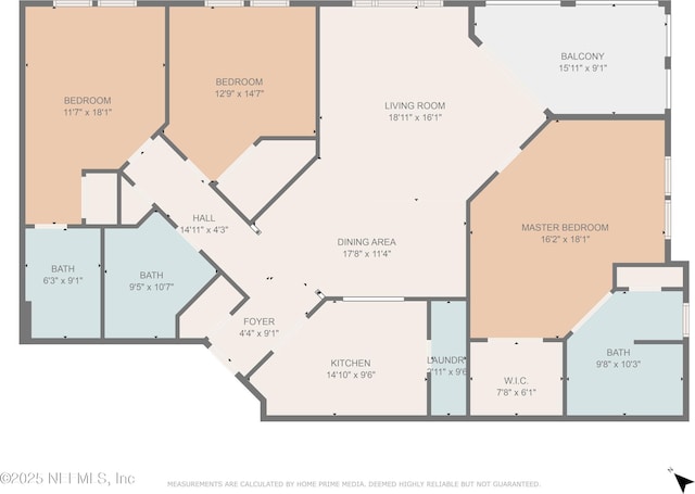 8290 Gate Pkwy Unit 1115, Jacksonville, FL 32216 - view of floor plan / room layout