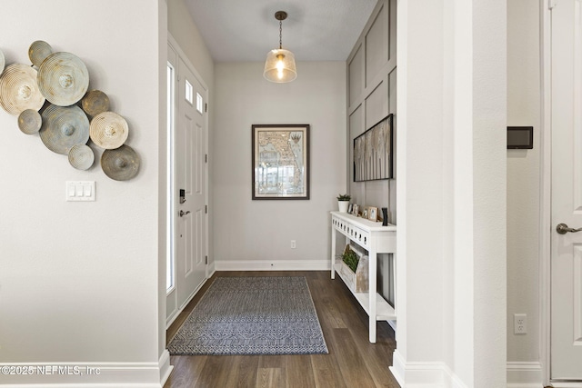 393 Ladyslipper Dr, Saint Johns, FL 32259 - entrance foyer featuring dark wood-type flooring and baseboards
