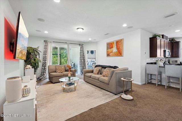 737 Windermere Way, Saint Augustine, FL 32095 - carpeted living room featuring recessed lighting