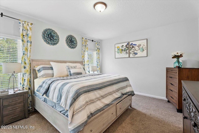 737 Windermere Way, Saint Augustine, FL 32095 - bedroom with carpet flooring, multiple windows, and a textured ceiling