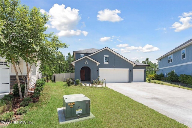 737 Windermere Way, Saint Augustine, FL 32095 - traditional-style house with stucco siding, driveway, and an attached garage