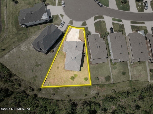 737 Windermere Way, Saint Augustine, FL 32095 - aerial perspective of suburban area with property boundaries highlighted