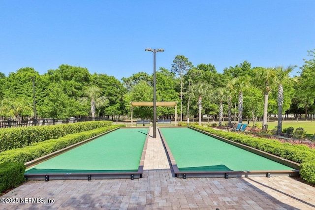 4032 Sandbank Ct, Middleburg, FL 32068 - view of community with a bocce ball area and view of wooded area