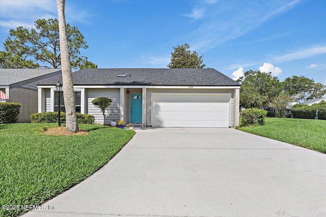 2715 Versailles Ct, Ponte Vedra Beach, FL 32082 - ranch-style house featuring an attached garage, driveway, and a front yard