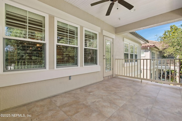 1387 Sunset View Ln, Jacksonville, FL 32207 - view of patio featuring a ceiling fan