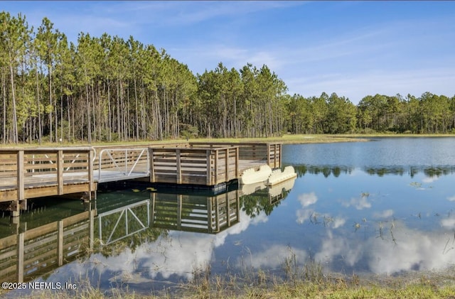 240 Julep St, Yulee, FL 32097 - dock featuring a water view and a view of trees