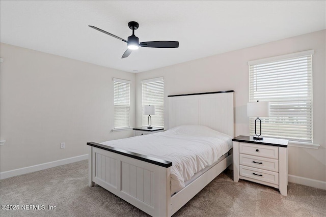280 Cedar Elm Way, Saint Augustine, FL 32092 - bedroom with light carpet and a ceiling fan