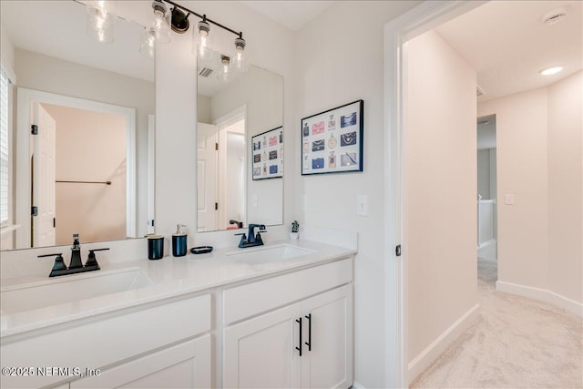 280 Cedar Elm Way, Saint Augustine, FL 32092 - full bathroom with double vanity and baseboards