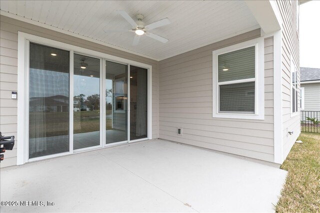 280 Cedar Elm Way, Saint Augustine, FL 32092 - view of patio featuring a ceiling fan