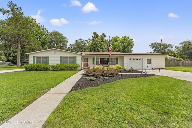 270 Drew St W, Baldwin, FL 32234 - single story home with concrete driveway and an attached garage