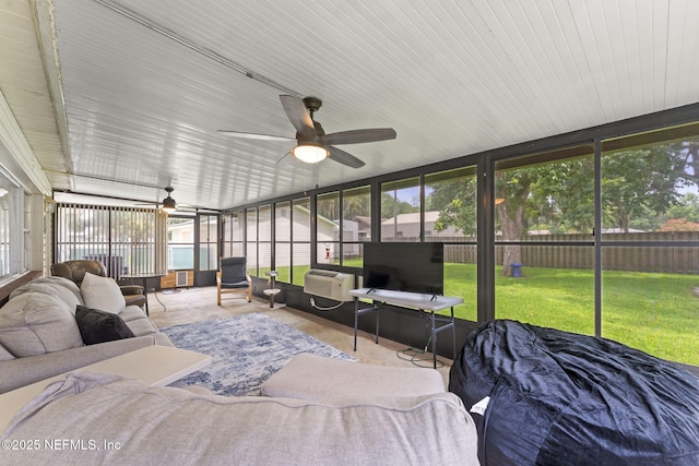270 Drew St W, Baldwin, FL 32234 - sunroom featuring outdoor lounge area, ceiling fan, and plenty of natural light
