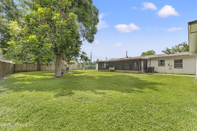 270 Drew St W, Baldwin, FL 32234 - fenced backyard featuring a sunroom