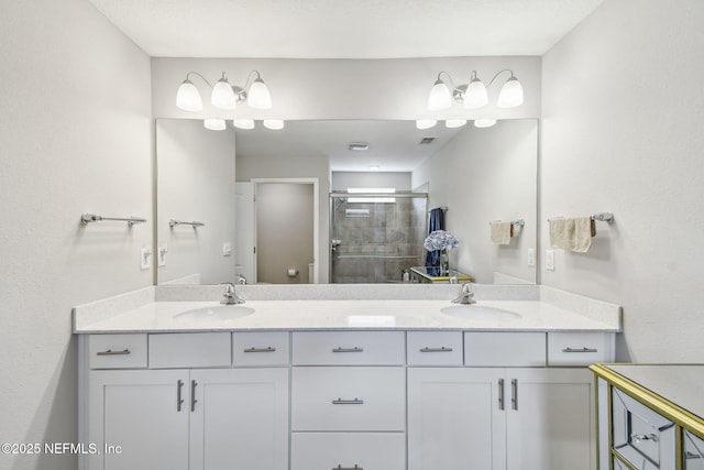 100 Dove Tree Ln, Saint Augustine, FL 32095 - full bath with double vanity and a stall shower