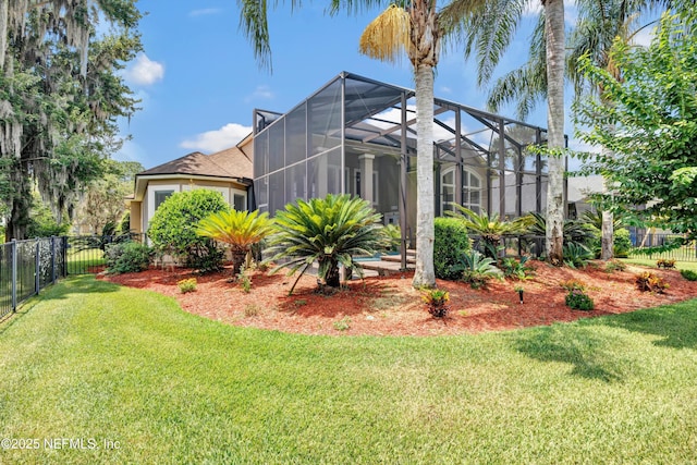 168 Pinehurst Pointe Dr, Saint Augustine, FL 32092 - rear view of property with stucco siding and glass enclosure