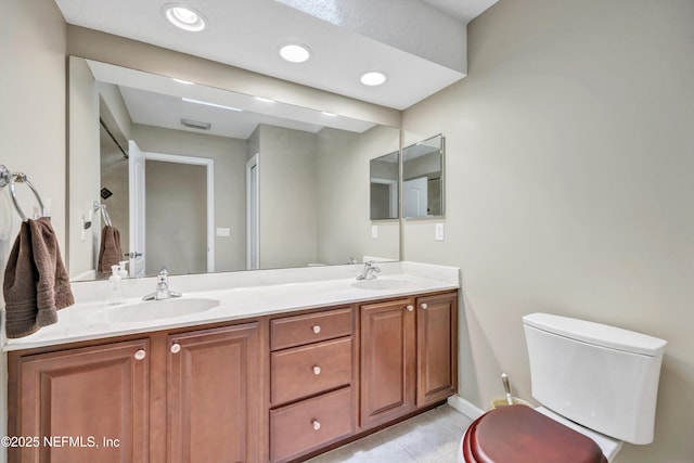 168 Pinehurst Pointe Dr, Saint Augustine, FL 32092 - bathroom featuring double vanity and tile patterned floors
