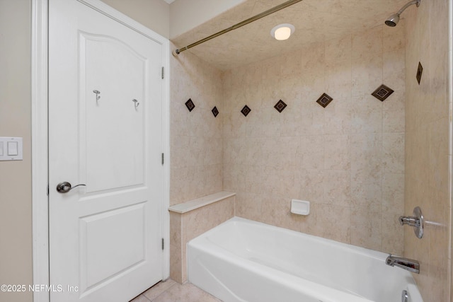 168 Pinehurst Pointe Dr, Saint Augustine, FL 32092 - bathroom featuring bathtub / shower combination and tile patterned flooring