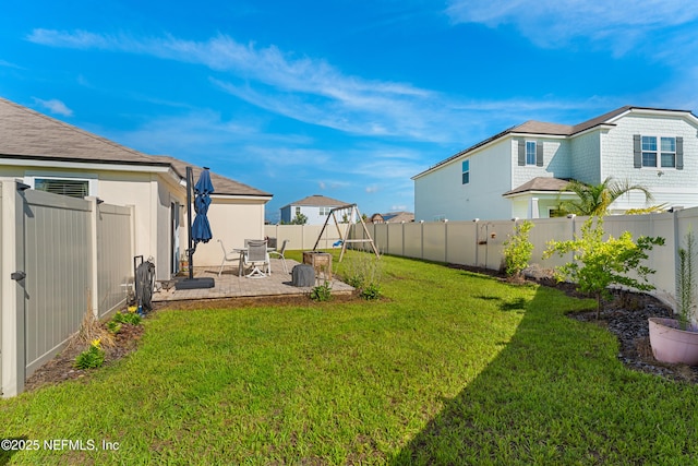 197 Jarama Cir, Saint Augustine, FL 32084 - fenced backyard with a patio area