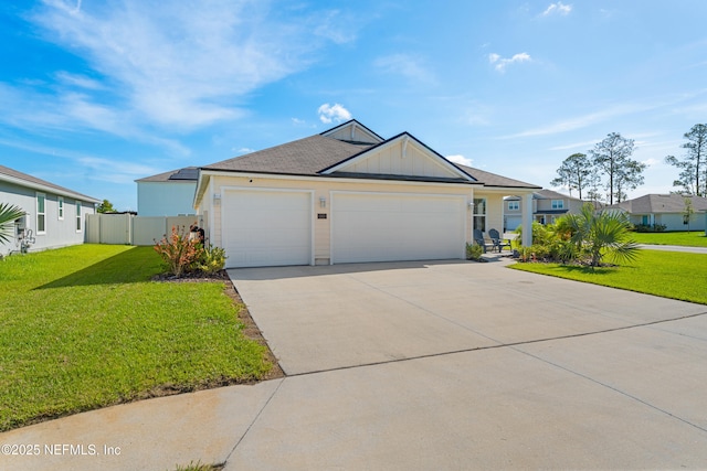 197 Jarama Cir, Saint Augustine, FL 32084 - single story home with driveway, an attached garage, and board and batten siding