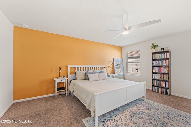 197 Jarama Cir, Saint Augustine, FL 32084 - carpeted bedroom featuring ceiling fan and baseboards