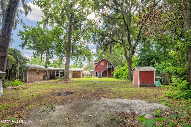 136 Hollywood Forest Dr, Fleming Island, FL 32003 - view of yard featuring a shed