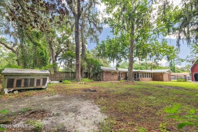136 Hollywood Forest Dr, Fleming Island, FL 32003 - view of yard