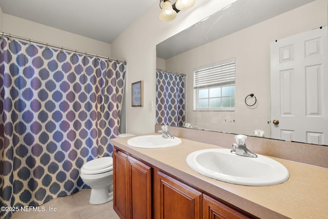 15316 Perdido Dr, Orlando, FL 32828 - bathroom with tile patterned flooring and double vanity