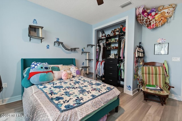188 Sundown Covey Trl, Saint Augustine, FL 32095 - bedroom featuring wood finished floors, a closet, and a ceiling fan