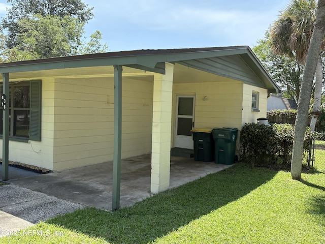 4316 Ferrarra St, Jacksonville, FL 32217 - view of property exterior featuring an attached carport