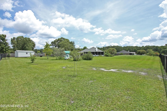 54002 Evergreen Trl, Callahan, FL 32011 - view of yard with a storage shed