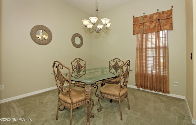 54002 Evergreen Trl, Callahan, FL 32011 - dining area featuring a chandelier and carpet