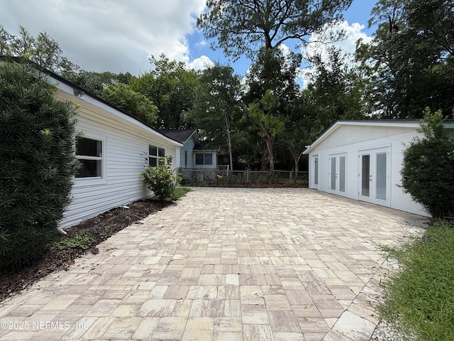4518 Astral St, Jacksonville, FL 32205 - view of patio / terrace featuring french doors