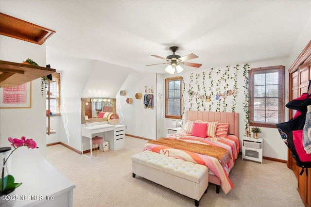 2748 Scott Mill Ter, Jacksonville, FL 32257 - carpeted bedroom with multiple windows and a ceiling fan