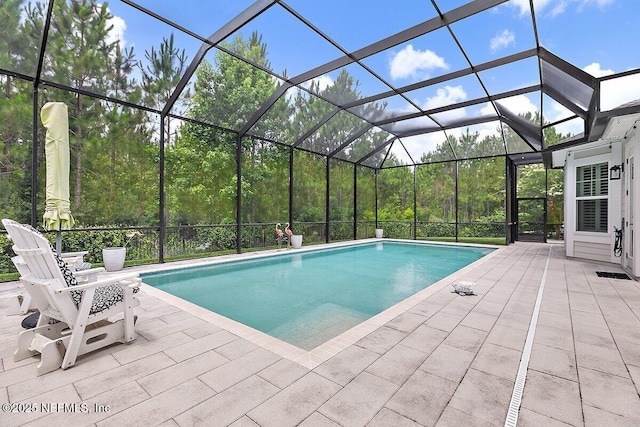 195 Glenneyre Cir, Saint Augustine, FL 32092 - outdoor pool featuring a patio area and a lanai