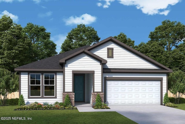 75601 Banyan Way, Yulee, FL 32097 - single story home featuring driveway, a garage, and a front yard