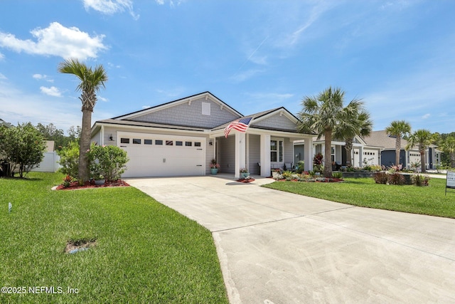 44 Spotted Owl Ln, Saint Augustine, FL 32095 - single story home featuring concrete driveway, an attached garage, and covered porch