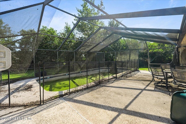 1179 Kincross Ct, Orange Park, FL 32065 - view of patio / terrace featuring glass enclosure