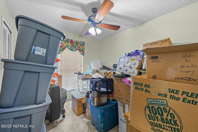 1179 Kincross Ct, Orange Park, FL 32065 - storage room featuring a ceiling fan