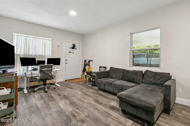 950 Ashton St, Jacksonville, FL 32208 - office space with wood finished floors and a textured ceiling