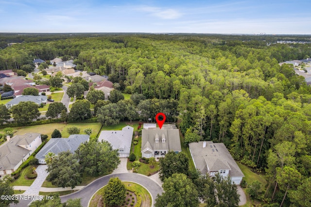 95006 Buckeye Ct, Fernandina Beach, FL 32034 - aerial perspective of suburban area featuring a heavily wooded area