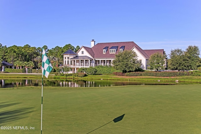 95006 Buckeye Ct, Fernandina Beach, FL 32034 - view of home's community featuring an area to practice putting and a water view