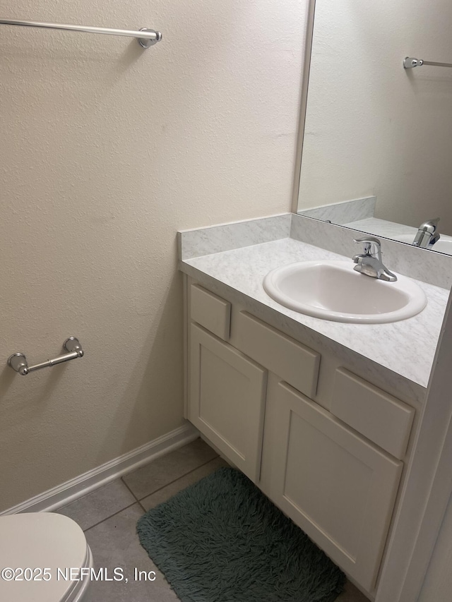 86568 Shortline Cir, Yulee, FL 32097 - half bathroom featuring vanity and tile patterned floors