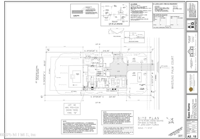 146 Whistling Palm Ct Lot 90, Ponte Vedra, FL 32081 - view of property floor plan