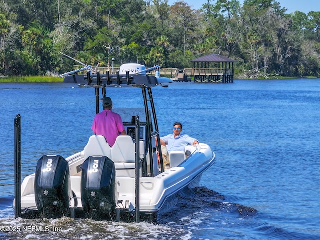 146 Whistling Palm Ct Lot 90, Ponte Vedra, FL 32081 - dock with a water view and a gazebo