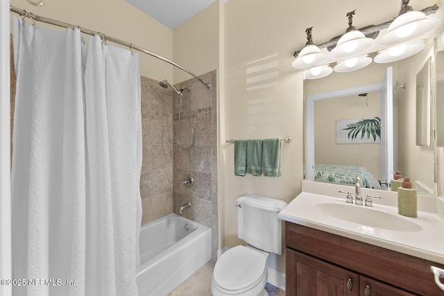13846 Atlantic Blvd Unit 103, Jacksonville, FL 32225 - bathroom with shower / bathtub combination with curtain and vanity
