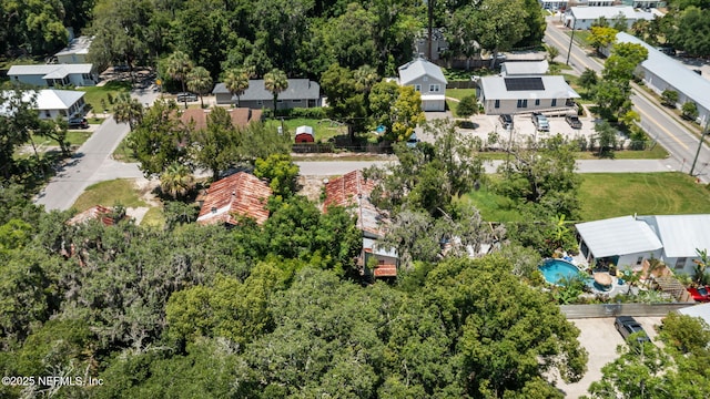 96 Bruen St, Saint Augustine, FL 32084 - aerial perspective of suburban area featuring a pool area